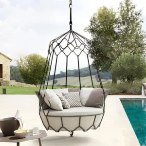 Flavio Single Seater Hanging Swing Without Stand For Balcony , Garden Swing